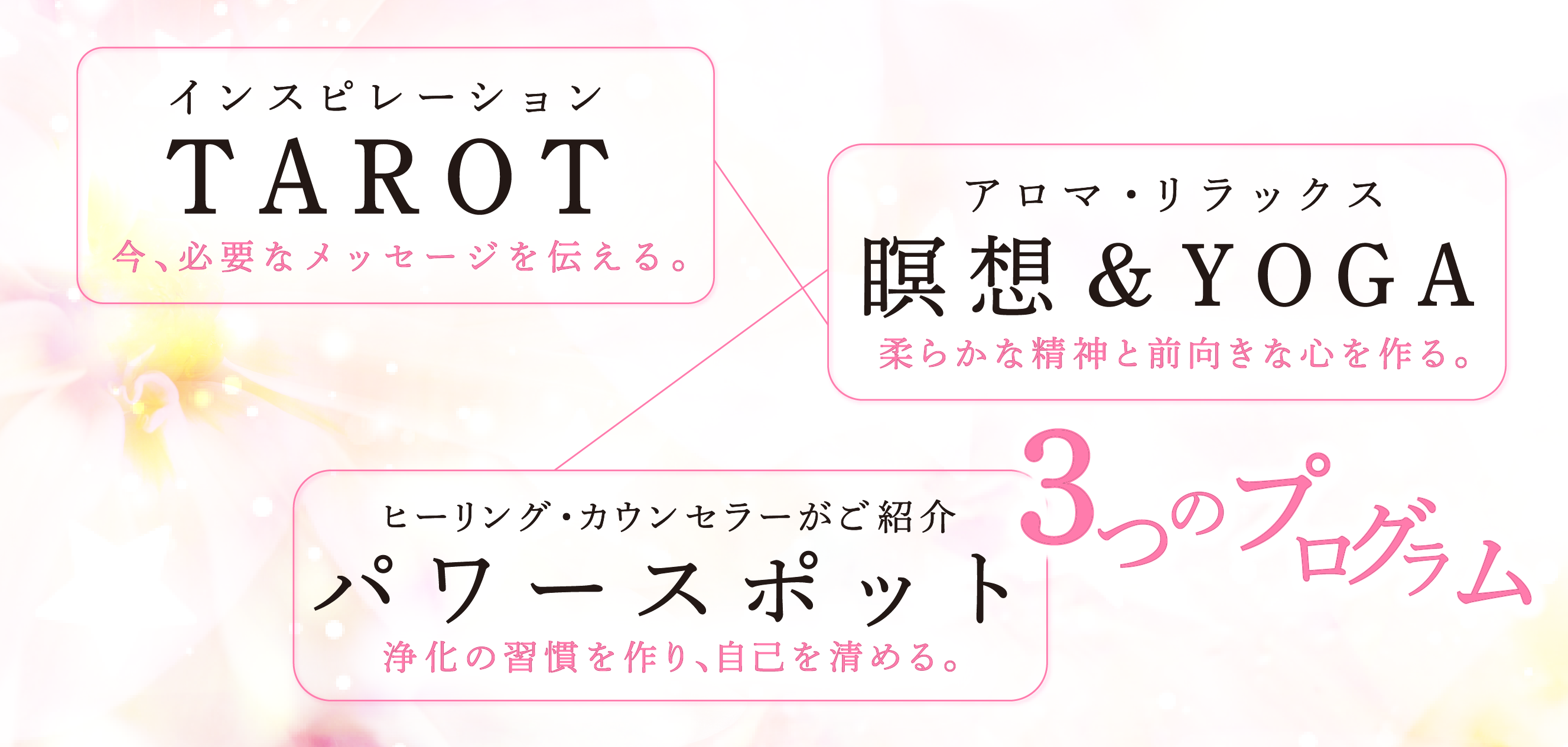 リノリラックスの3つのプログラム